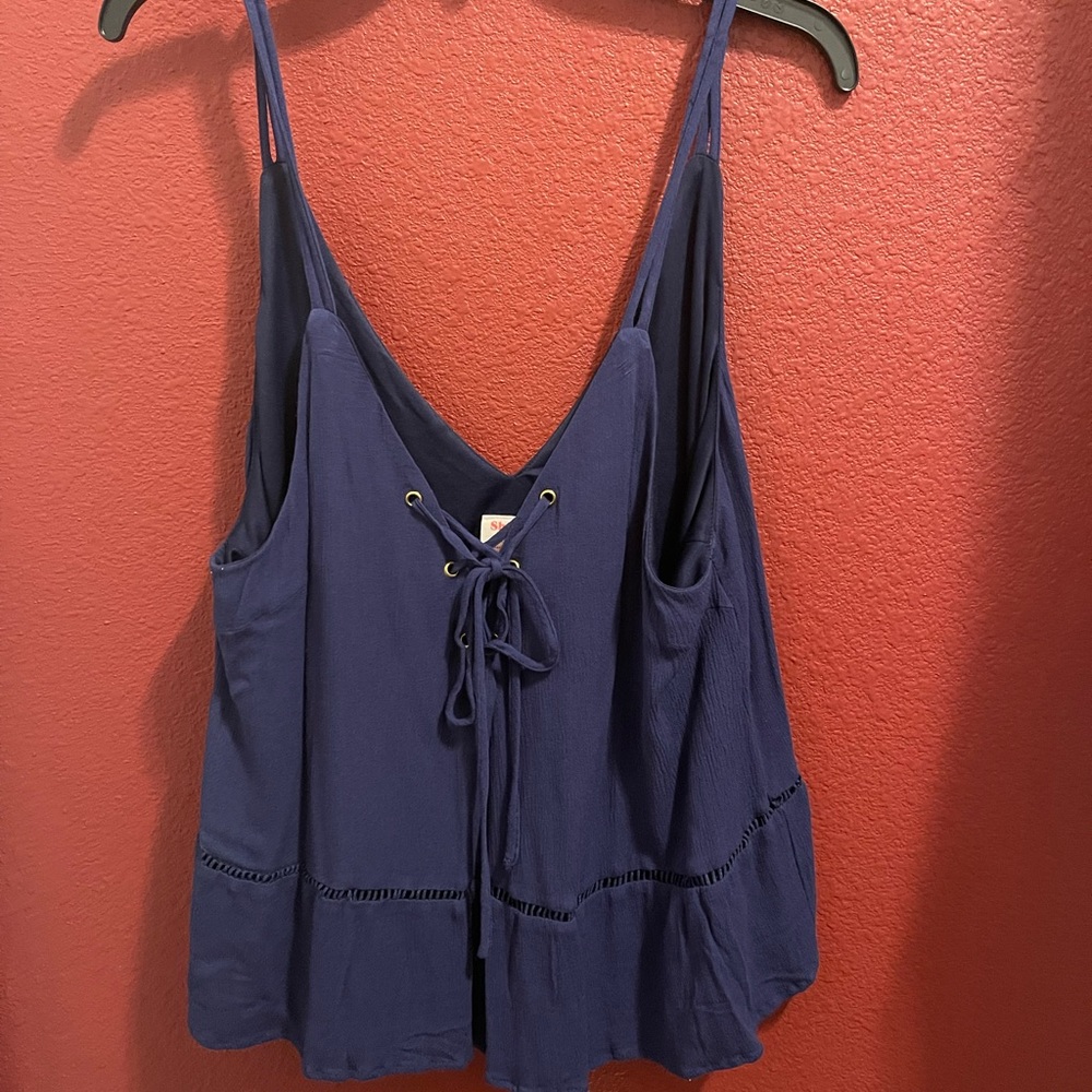 Showpo/ blue tank / size: US 14